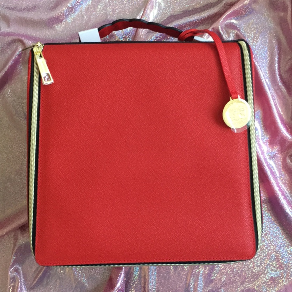Huge Red Estee Lauder Carousel Bag